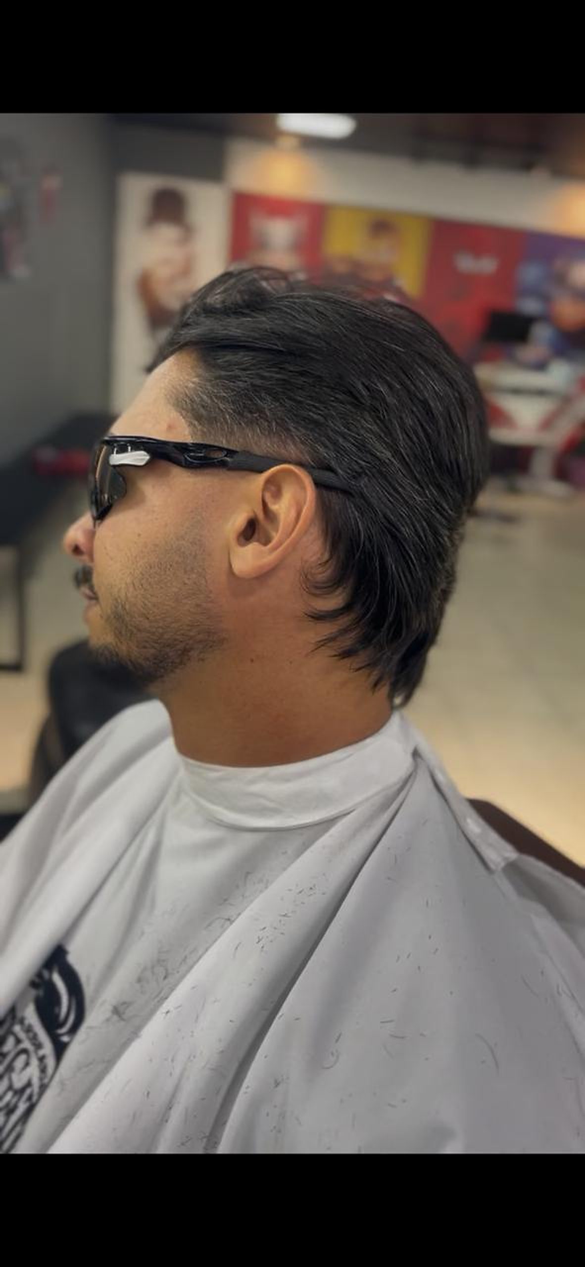 Corte slick back com degradê